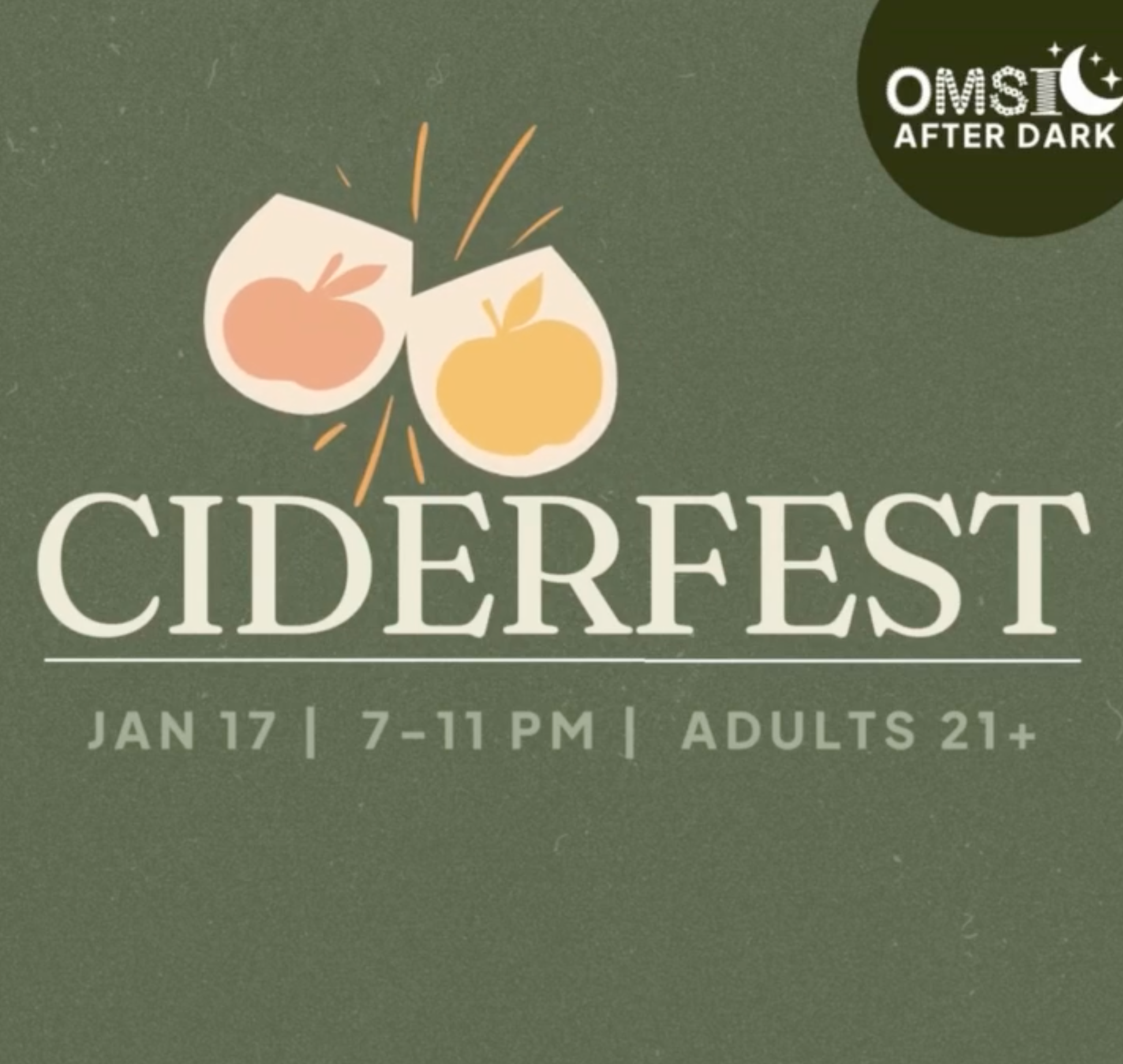 OMSI After Dark Ciderfest marketing flyer